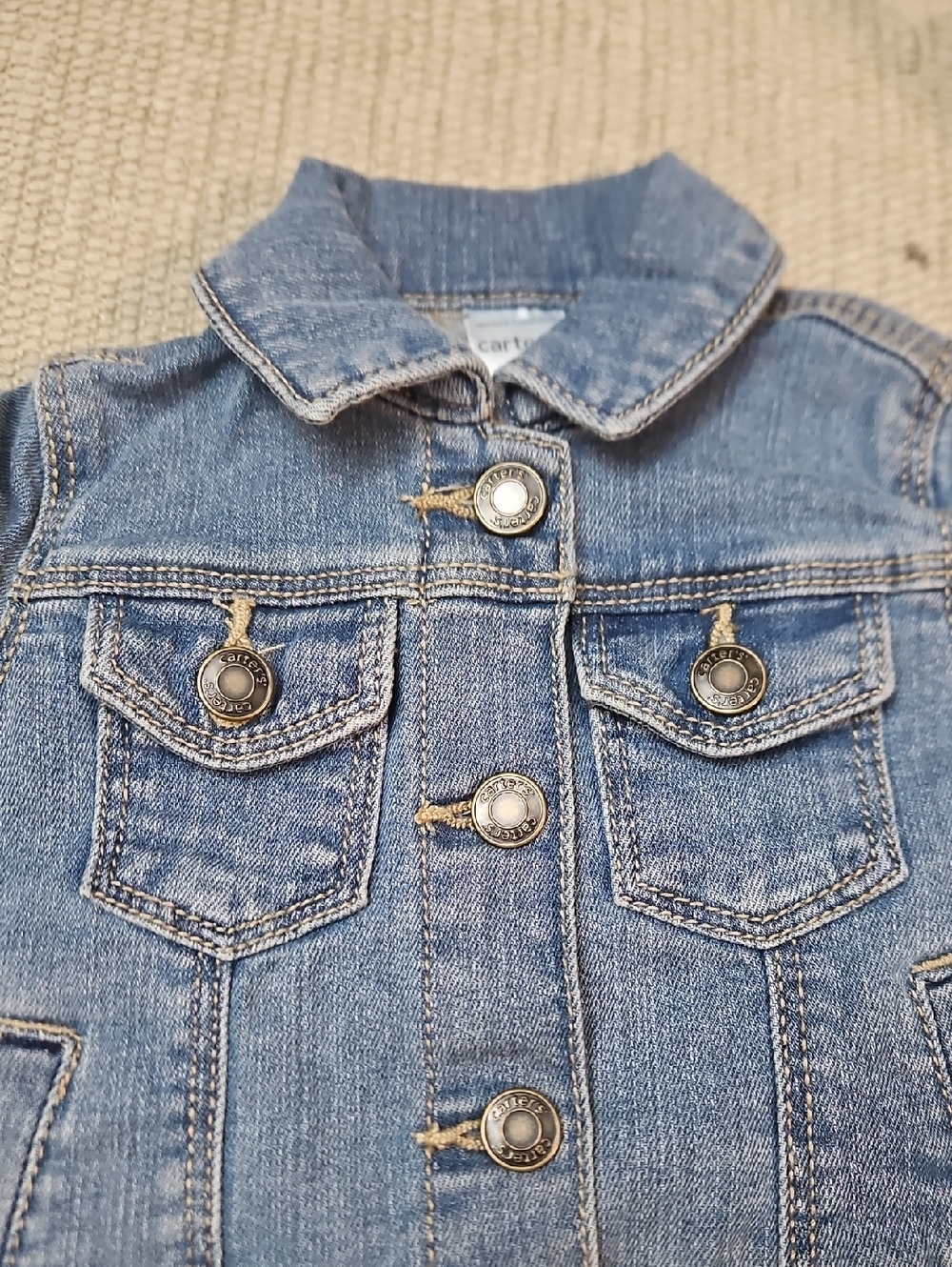 Carter's Jean Jacket NEW Baby Girl 6 Months - Picture 7 of 8